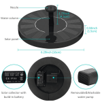 2 models Solar Fountain Pool Pond Waterfall Fountain Garden Decoration Outdoor Bird Bath - Image 5