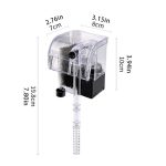 Mini Aquarium Waterfall Filter Aeration Pump Wall-mounted Mute Filter Pure Water Quality - Image 6