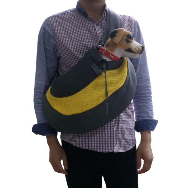 Pet Puppy Carrier Outdoor Travel Handbag Pouch Mesh Single Shoulder Bag