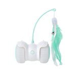 Smart Electronic Cat Toy Interactive Automatic Running LED With Ball And Stick Feather Intelligent Remote Control - Image 2