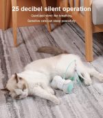 Smart Electronic Cat Toy Interactive Automatic Running LED With Ball And Stick Feather Intelligent Remote Control - Image 6