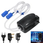 3.5W, 8W, 12W Ultra Quiet Adjustable Aquarium Oxygen Pump with Dual Output