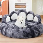Cozy, Fluffy and Comfortable Paw Shaped Dog Bed